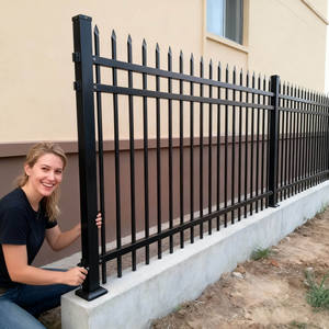 La barrière durable <span class=keywords><strong>en</strong></span> acier enduite <span class=keywords><strong>de</strong></span> poudre <span class=keywords><strong>de</strong></span> panneaux <span class=keywords><strong>de</strong></span> barrière <span class=keywords><strong>de</strong></span> jardin pour des centrales et des parcs - Product Image 1