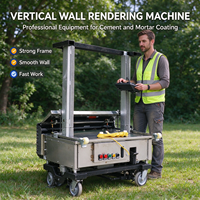 Nouvelle machine à plâtrer la plus récente au monde - Largeur de travail de 80/100/120 cm, adaptée au pulvérisation de ciment et de mastic, et au plâtrage