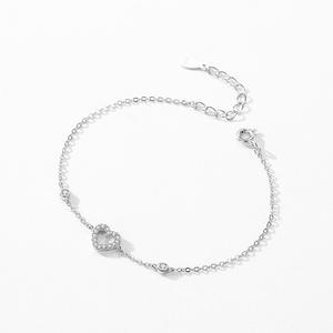 Pulsera de Cadena con Diseño de Corazón en Plata de Ley S925 con Circonitas para Mujer, Joyería Clásica y Moderna, Versión Personalizable en Cobre - Product Image 6
