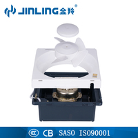 JINLING Ventilateur de ventilation à persiennes en plastique pour moteur à courant alternatif et à courant continu 6 8 10 12 pouces Ventilateur de ventilation mural pour cuisine et salle de bain