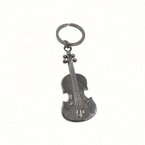 Venta Directa de Fábrica, Llavero de Metal 3D Personalizado con Forma de Violín - Product Image 3