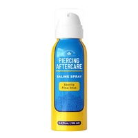 Spray de traitement des bosses de perçage Solution saline stérile pour l'élimination des chéloïdes des oreilles, du nez et du nombril Nettoyant pour le nombril 4 oz