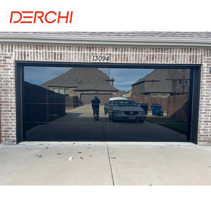 Derchi แผงกระจกอลูมิเนียมกรอบฉนวนกระจกใส USA ประตูโรงรถสำหรับบ้าน - Product Image 3