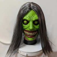 Nouveau Masque Facial en Latex Personnalisé pour Halloween 2026, Masque de Sorcière Amusant pour Cosplay, Couvre-Tête Complet