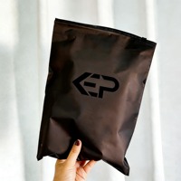 Bolsas de Embalaje con Cierre Zip para Ropa con Impresión UV Personalizada, Bolsas Autosellables de PE, Bolsas de Plástico Transparente Mate Esmerilado con Cierre