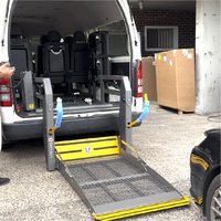Elevador Hidráulico Ligero para Sillas de Ruedas con Control Remoto, Elevador Plegable Integrado para Puerta Trasera de Camioneta, Furgoneta o Camión para Carga y Descarga