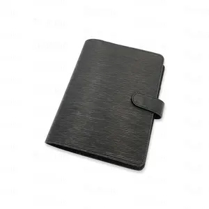 Tùy Chỉnh Màu Đen Croc Da A5 Máy Tính Xách Tay Bìa Nhật Ký Tổ Chức Ngân Sách Chất Kết Dính Sang Trọng Kế Hoạch - Product Image 1