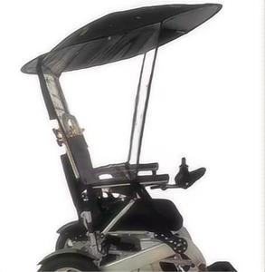 Parapluie pour fauteuil roulant avec pince universelle réglable Parapluies portables pour la pluie pour fauteuil roulant Poussette de voiturette de golf - Product Image 2