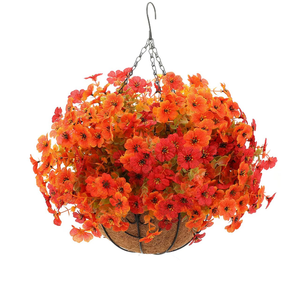 Nouvelle couronne de printemps suspendue pour porte d'entrée, décoration florale artificielle en soie au toucher réel - Product Image 5