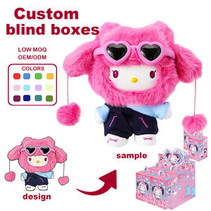 Cajas Sorpresa Personalizadas: Juguetes de Peluche de Hello <span class=keywords><strong>Kitty</strong></span> <span class=keywords><strong>y</strong></span> <span class=keywords><strong>Kuromi</strong></span>, MOQ Bajo, OEM/ODM, Colores/Diseños Personalizados para Pedidos al por Mayor B2B - Product Image 1