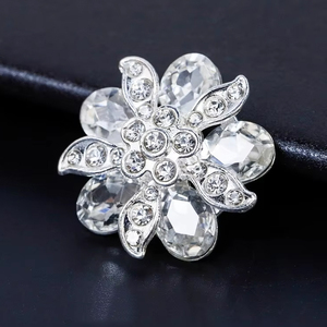 Bán Buôn Pha Lê Nút Bling Bling Hoa Thạch Nút Cho Áo Sang Trọng Thời Trang Đá Chân Nút Biểu Tượng Tùy Chỉnh - Product Image 5