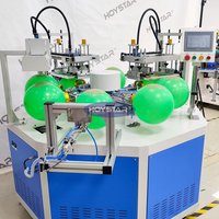 Máquina de serigrafía automática de 2 colores para globos