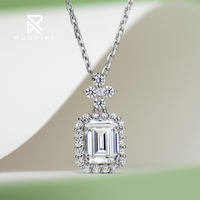 Collier pendentif en forme de flacon de parfum Rochime Fashion Jewelry, argent sterling 925 plaqué rhodium, zircon 5A, accessoires de bijoux