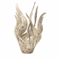Sculpture abstraite en acier inoxydable poli en forme de flamme, grande œuvre d'art pour jardin extérieur, sculpture métallique personnalisée, couleur personnalisée, monument