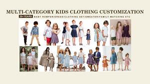 Robe d'automne et d'hiver à manches longues pour filles, habit de <span class=keywords><strong>mode</strong></span> classique irrégulier, de 6 à 14 ans, nouvelle collection - Product Image 6