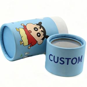 Tube en papier cylindrique imprimé avec des dessins animés personnalisés, emballage écologique pour les cadeaux et la papeterie pour enfants - Product Image 4