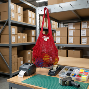 Breathable Mesh <b>Bags</b> Wholesale Custom Logo Reusable <b>Net</b> Pouches for Retail and Commercial Use - Product Image 1