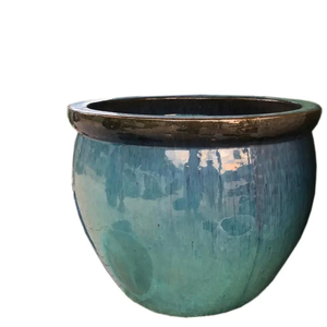 Style par céramique Les grands pots de fleurs émaillés vietnamiens de haute qualité avec le moderne - Product Image 1