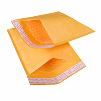 Enveloppes matelassées autocollantes en kraft jaune, enveloppes à bulles imperméables et antichoc pour l'expédition de bijoux, SGS ISO