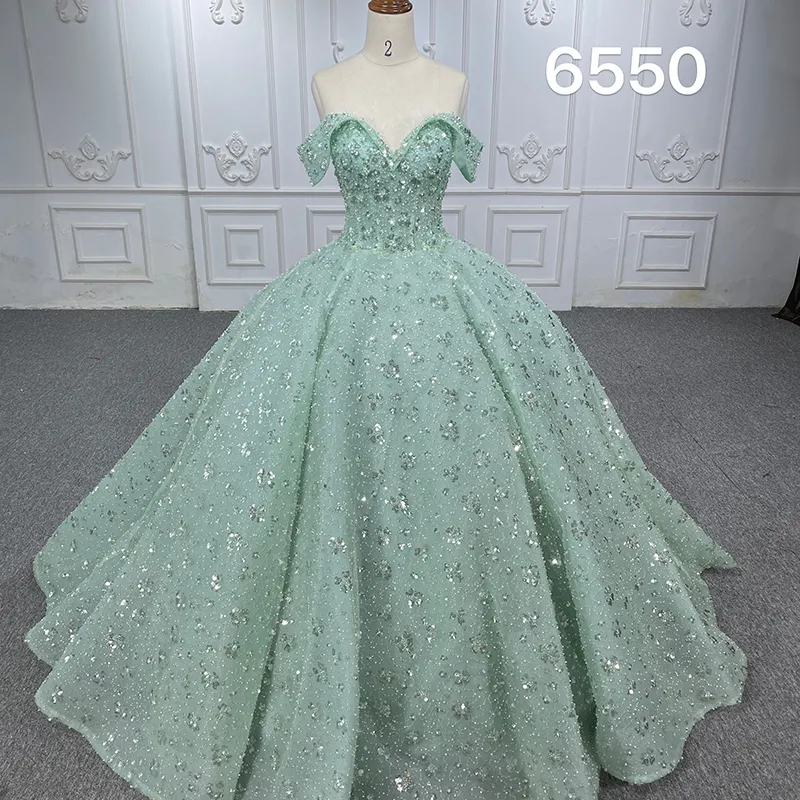 Jancember DY6550 Hot Sale Ball Gown Luxury Sequined Fashion Elegant Sweetheart Neck Dress Elegant Evening