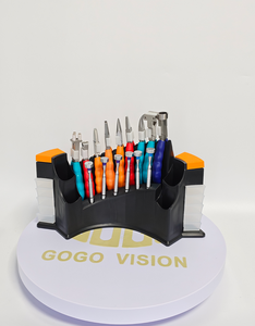 Kit d'outils optiques pour la réparation de lunettes avec pinces de réglage de monture, tournevis et support de rangement - Product Image 6