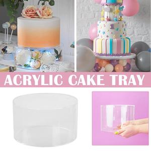 Giá Trưng Bày Hình Trụ Tròn Bằng Acrylic Trong Suốt Đế Trang Trí Giá Trưng Bày Bánh Acrylic Tùy Chỉnh Cho Nghệ Thuật & Thủ Công Làm Bánh Cưới - Product Image 6