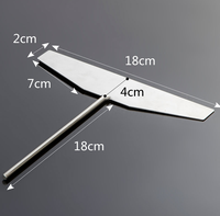 Crêpière en acier inoxydable épandeur de pâte et spatule Kit d'épandeur de pâte à crêpe en acier inoxydable outil en métal