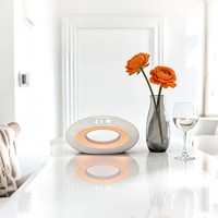 Machine à bruit blanc DIY multifonctionnelle avec réveil, veilleuse d'ambiance colorée, dispositif de décoration artistique, lampe portable pour thérapie du sommeil