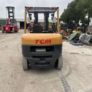 Transpaleta usada TCM 5T Japan Powered FD50 con contenedor cilíndrico y accesorios nuevos en stock - Product Image 3