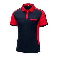 Polo à manches courtes en polyester personnalisable pour équipes d'entreprise, idéal pour les commandes en gros pour groupes professionnels