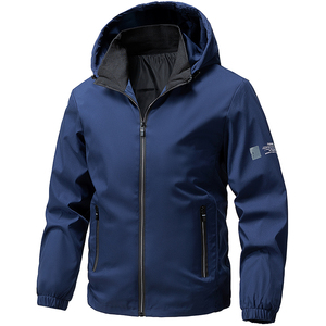 Người Đàn Ông Của Sang Trọng <span class=keywords><strong>Softshell</strong></span> Áo Khoác Cho Mùa Thu Thể Thao Không Thấm Nước Windproof Thoáng Khí Mui Xe Dây Kéo Đóng Cửa In Thiết Kế Cho Đi Bộ Đường Dài - Product Image 3
