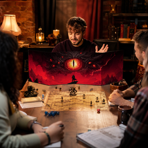 Écran DM pliable sur mesure à 4 panneaux pour maître de jeu de rôle, idéal pour les jeux de table et de société - Vente en gros - Product Image 5