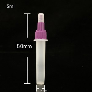 Tube tampon d'extraction d'antigène en plastique OEM personnalisable 1ml 2ml 3ml laboratoire pour bouchon de tube de filtre de test en matériau PP et PE - Product Image 4