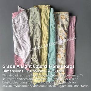 Trapos de Algodón Reutilizables para Limpieza Marina, Trapos de Algodón de Color Claro para Limpiar, Trapos 100% Algodón - Product Image 2