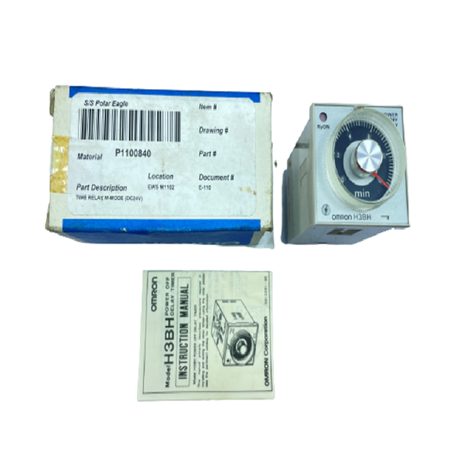 New Solid State Delay Timer Relay 05 to 10min 24 VDC H3BH-8 Spot goods