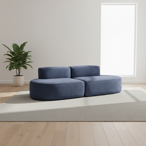 Sofá Curvo de Terciopelo Teddy, Sofá Combinable Moderno y Sencillo de Fácil Montaje para Sala de Estar, Muebles para el Hogar - Product Image 5