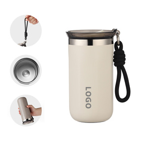 350ml 500ml xách tay thép không gỉ đôi tường chân không Nhiệt Cách Nhiệt Du Lịch thẳng cốc Cà Phê Cốc Cốc có nắp - Product Image 1