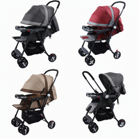 Portable pliant bébé poussette Simple parapluie voiture avec confort sécurité bidirectionnelle marche fonction métal matériel infantile landau