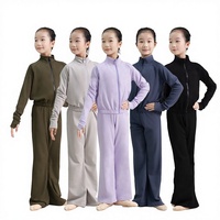 D035031 Ensemble de tenue d'entraînement unisexe pour enfants en acrylique avec taille élastique pour la danse classique