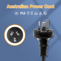 Prise de cordon d'alimentation australienne SAA 10A 3 broches 3 broches trou rond broche de terre pour appareils ménagers 220V AC
