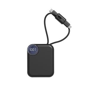 Chargeur portable PD 22,5 W, petite batterie externe à charge rapide, capacité de 10 000 mAh, câble intégré avec écran numérique - Product Image 5