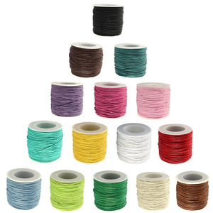 Waxed thread, leather cord, Korean waxed cord, bracelet, <b>braided</b> cord, DIY craft materials, necklace pendant cord, accessories - Product Image 1