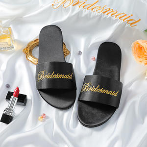 Pantofole da Donna in Raso Sandali Estivi da Donna <span class=keywords><strong>Ciabatte</strong></span> con Fondo Morbido da Damigella d'Onore <span class=keywords><strong>Sposa</strong></span> e Matrimonio - Product Image 4