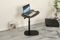 ADA moderne elliptique ergonomique pivotant à 360 ° Table de salon gaz hauteur de levage réglable Console latérale bureau stable