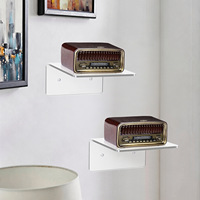 Petite étagère murale flottante en acrylique, mini rangement multifonction écologique pour chambre, salle de bain, salon, bureau
