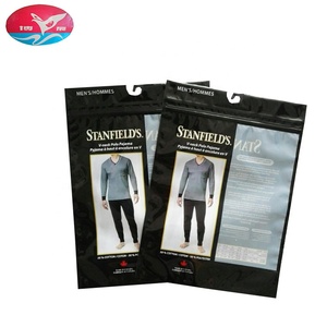 Nhà Máy Giá Hot Bán Nhựa Treo Móc Tự Niêm Phong Túi Cho Đồ Lót Bán Hàng Quần Áo Túi Khuyến Mãi Quần Áo Bao Bì Túi - Product Image 3