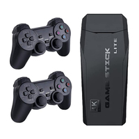 M8 Handheld Game Player Manette de jeu sans fil Console de jeu vidéo 32G avec 2 contrôleurs Jeux de poche pour enfants et adultes