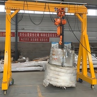 0.5 tonnes-10 tonnes ascenseur électrique voyage un cadre palan portable mini portail petite grue à portique avec roues