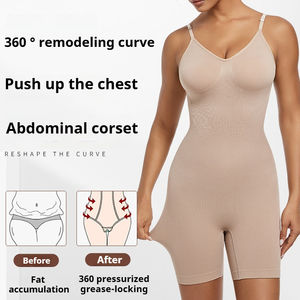 Body Gainant Personnalisé Dos Nu pour <span class=keywords><strong>Femme</strong></span> Effet Remonte-Fesses Contrôle du Ventre Sans Couture et Respirant en Nylon pour Adultes - Product Image 3