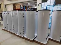 Réservoir tampon de pompe à chaleur en acier inoxydable de 500 L pour chauffe-eau électrique, stockage d'eau chaude à économie d'énergie pour usage domestique et hôtelier